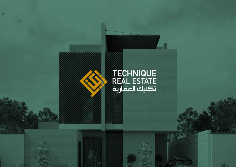 Technique Real Estate building showcasing modern architecture, partnering with a top digital marketing agency and social media marketing agency in Saudi Arabia.